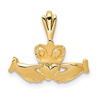 14K Claddagh Charm view 1