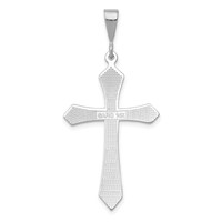 14K White Gold Passion Cross Pendant view 4