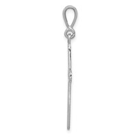 14K White Gold Celtic Knot Cross Charm view 2