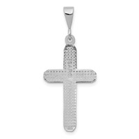 14K White Gold Celtic Knot Cross Charm view 4