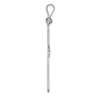 14K White Gold Celtic Knot Cross Pendant view 2