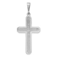 14K White Gold Celtic Knot Cross Pendant view 4