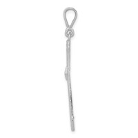 14K White Gold Passion Cross Pendant view 2