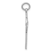 14K White Gold Celtic Cross Charm view 2