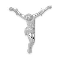 14K White Gold Jesus Chain Slide view 1