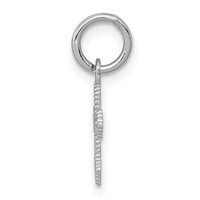 14K White Gold Passion Cross Charm view 2