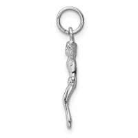 14K White Gold Jesus Charm view 2