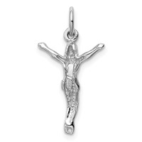 14K White Gold Jesus Charm view 4