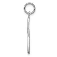 14K White Gold Ankh Cross Charm view 2