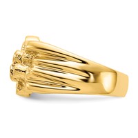 IB Goodman 14K Yellow Gold Mens Nugget Ring view 4