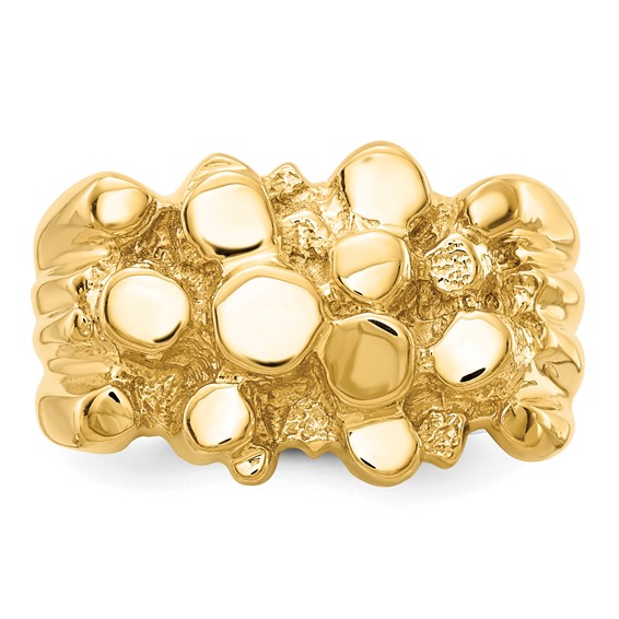 Men's Gold Nugget Rings