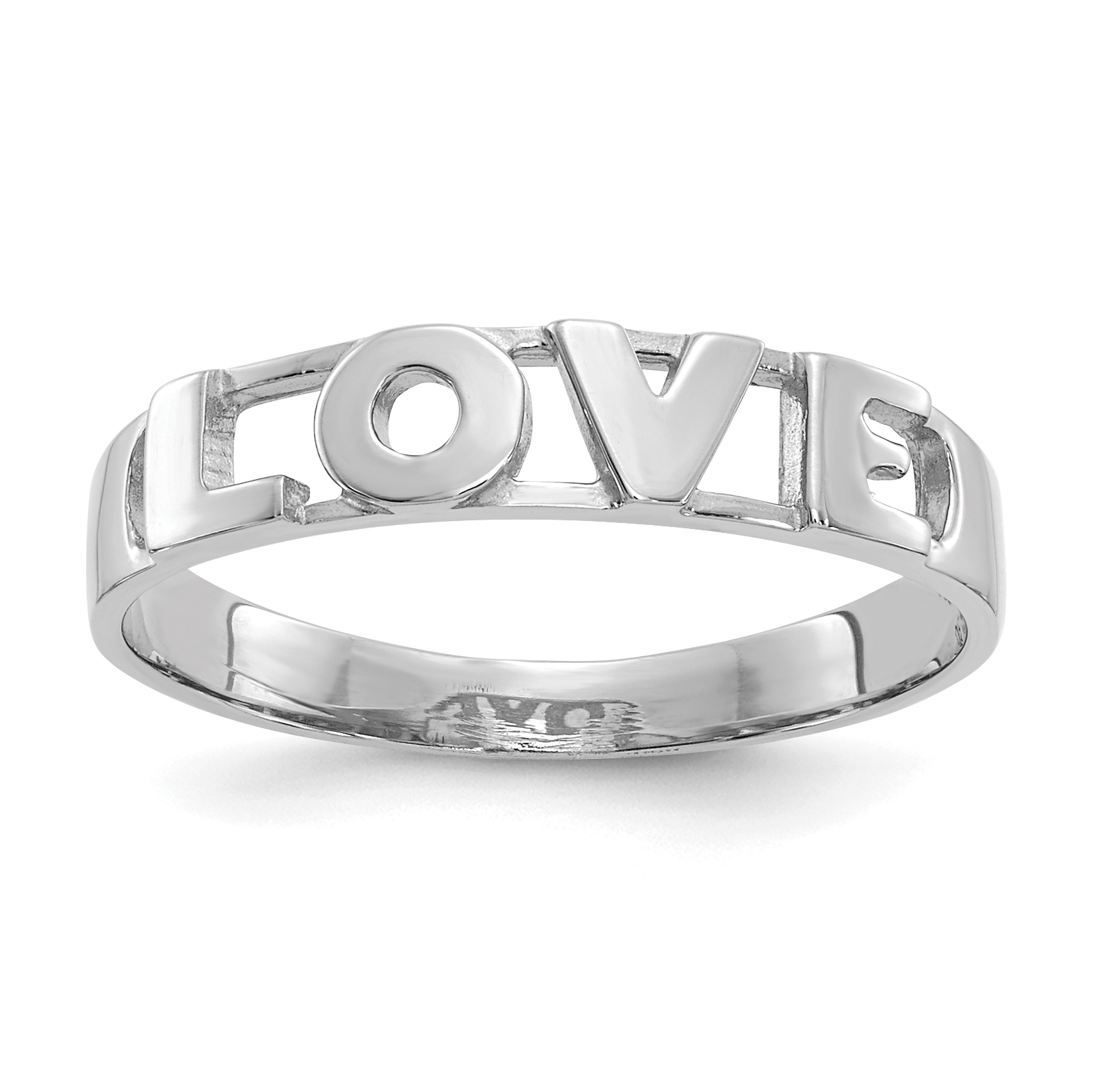 14K White Gold LOVE Ring (CH239W)