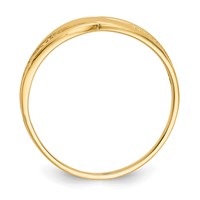 14K Yellow Gold Polished Filigree Ring view 2