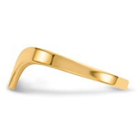 14K Yellow Gold Polished Chevron Ring view 4