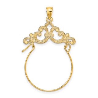Gold Fleur de lis Charm Holders