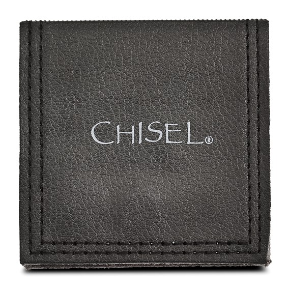 Stainless Steel Polished 8mm Circle Link 24in Necklace