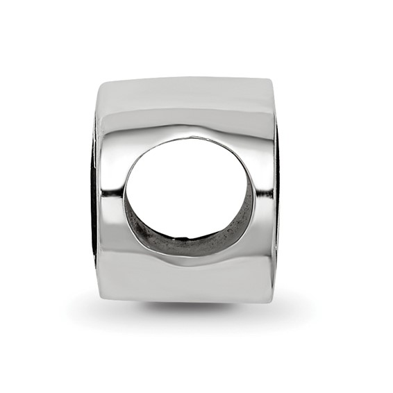 Sterling Silver LogoArt 15.25mm Chi Omega Sorority Greek Letters Enameled Oval Bead