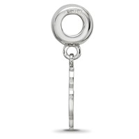 Sterling Silver Rhodium-plated LogoArt Chi Omega Own Charm on Bead view 2