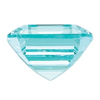 7x 5mm Emerald Cut Lab Created Paraiba view 2