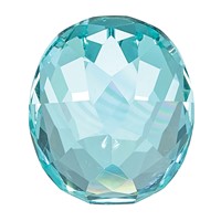 7x5mm Oval Lab Created Paraiba view 3