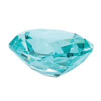 7x5mm Oval Lab Created Paraiba view 4