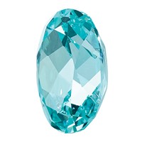 7x5mm Oval Lab Created Paraiba view 5