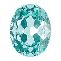 7x5mm Oval Lab Created Paraiba view 1