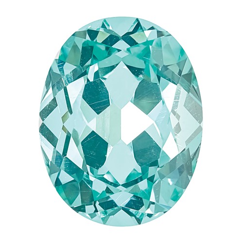 6x4mm Oval Lab Created Paraiba