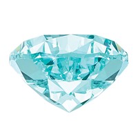 8x5mm Pear Lab Created Paraiba view 2