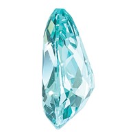 8x5mm Pear Lab Created Paraiba view 3