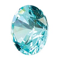 5mm Round Lab Created Paraiba view 5