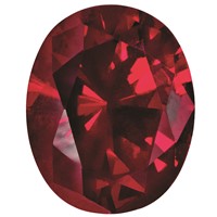 10x8mm Oval Lab Created Ruby view 2