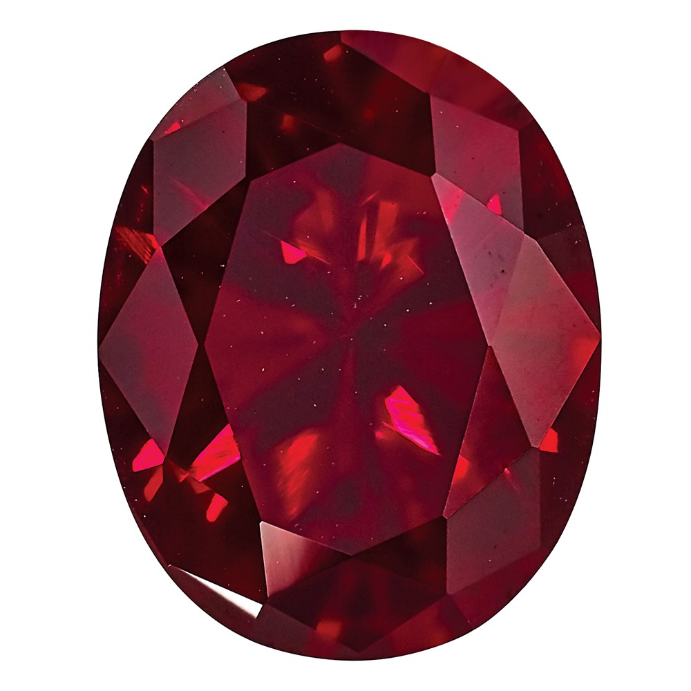 10x8mm Oval Lab Created Ruby