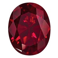 10x8mm Oval Lab Created Ruby view 1