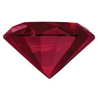 1mm Round Lab Created Ruby view 2