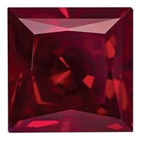 6mm Princess Lab Created Ruby view 1