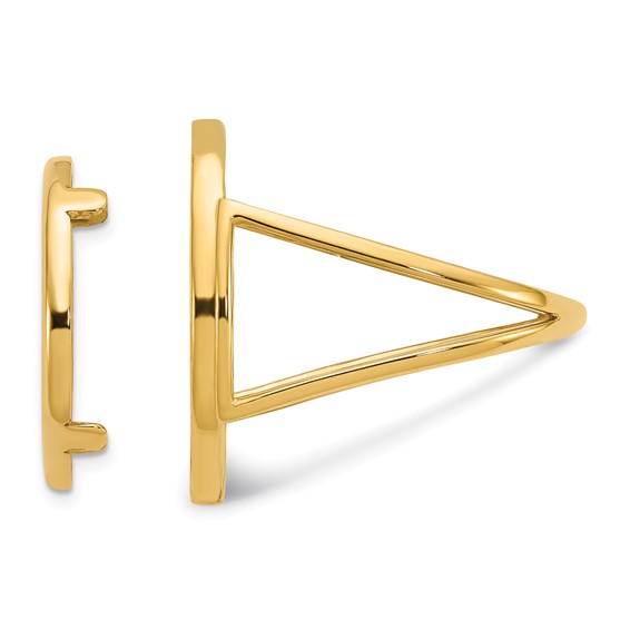 Wideband Distinguished Coin Jewelry 14k Ladies' Polished 16.5mm Coin Bezel Ring