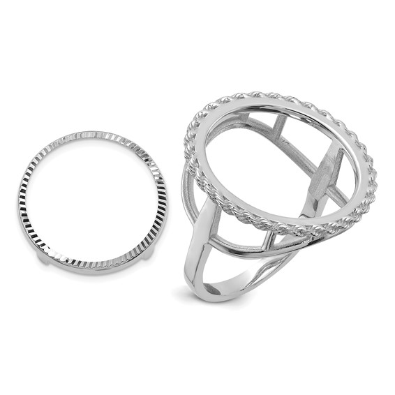 Gold Coin Bezel Ring