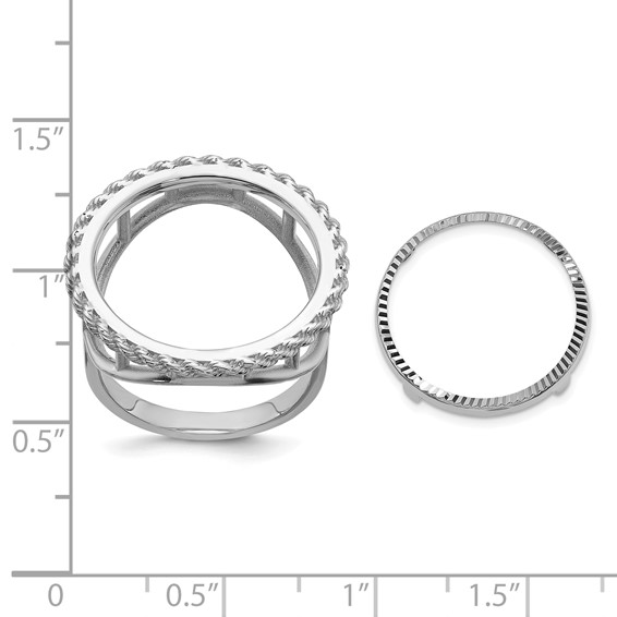 Gold Coin Bezel Ring