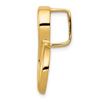 14K Yellow Gold Polished Slide Fits Up to 6mm Regular 8mm Fancy Or Reversible Omega view 2