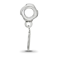 Sterling Silver Rhodium-plated LogoArt Chicago Cubs C Heart Bead view 2