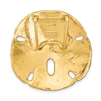 14K Yellow Gold Fits Up to 8mm and 10mm Large Sand Dollar Omega Slide view 4