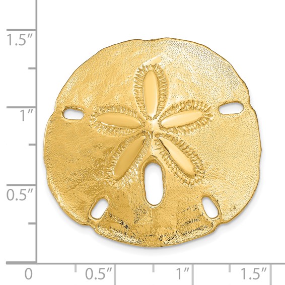 14K Fits Up To 8mm and 10mm Large Sand Dollar Omega Slide