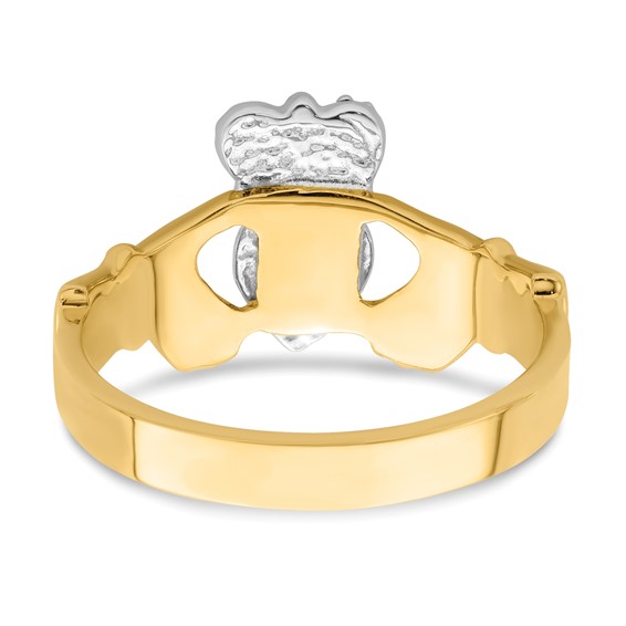 Gold Polished Claddagh Rings