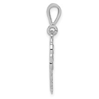 14K White Gold Reversible 50th Anniversary Our Love Grows Stronger Every Year Charm view 2