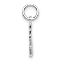 14K White Gold Polished Live Love Laugh Charm view 2