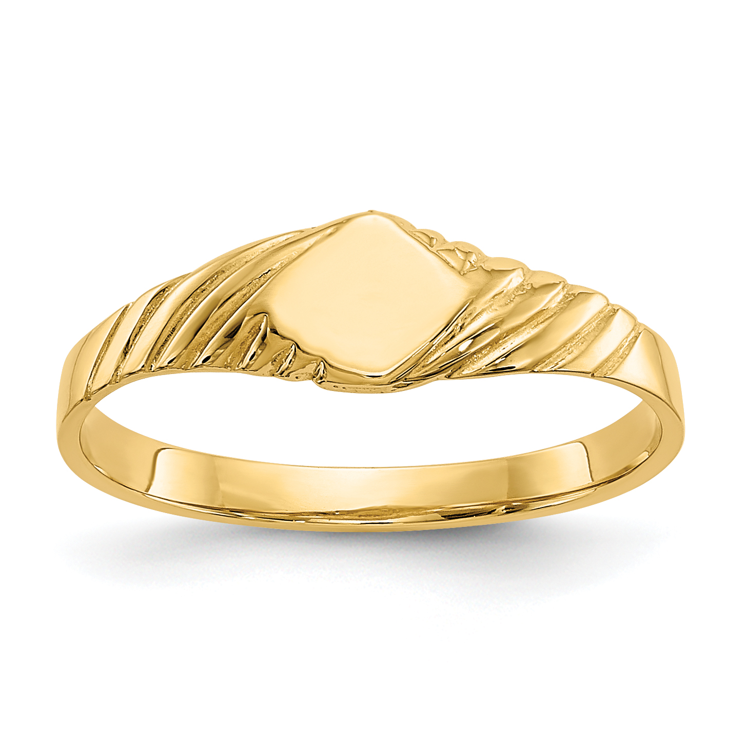 14k Child's Fancy Signet Ring (D110)