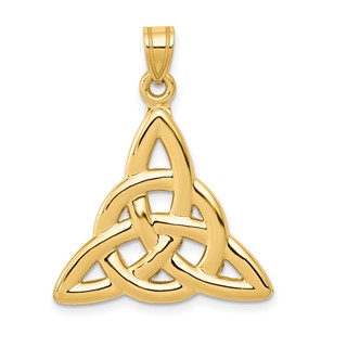 Gold Polished Celtic Knot Pendants