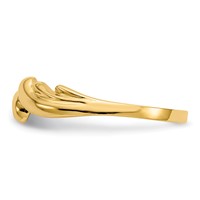 14K Polished Wave Ring view 4