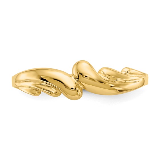 Gold Polished Wave Rings